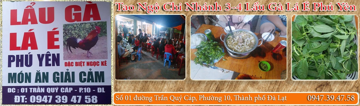 BAnner-Tao Ngộ Chi Nhánh 3-4 Lẩu Gà Lá É Phú Yên