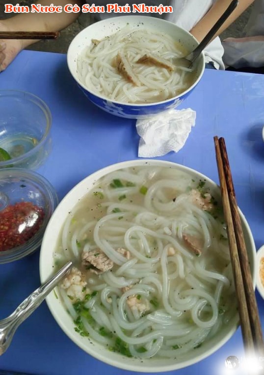 Hình ảnh thực tế các món ăn tại Quán bún nước cô Sáu