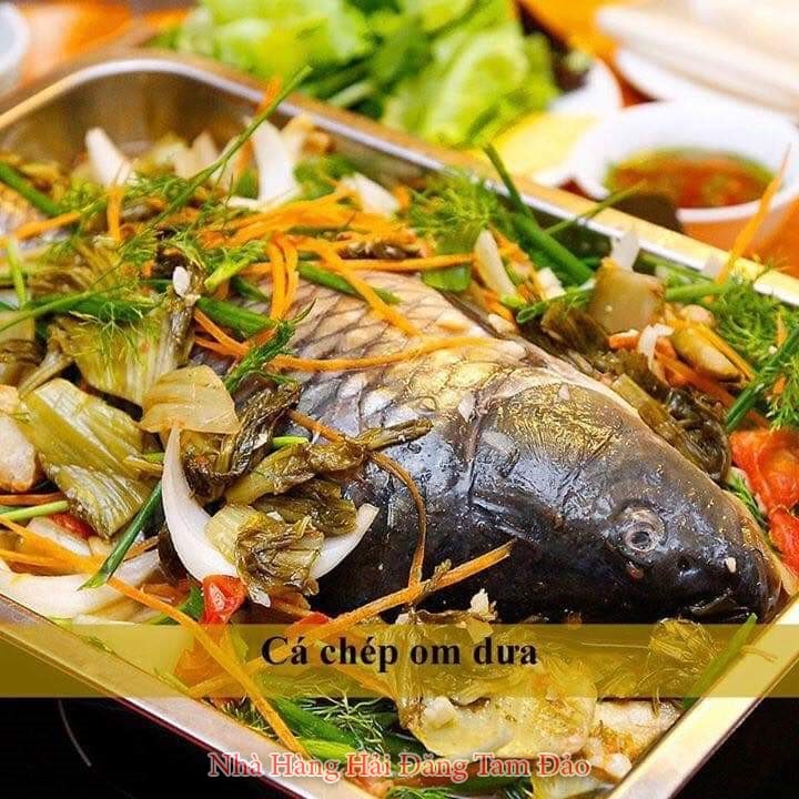 Hình ảnh thực tế chế biến các món ăn đặc sản tại nhà hàng Hải Đăng Tam Đảo