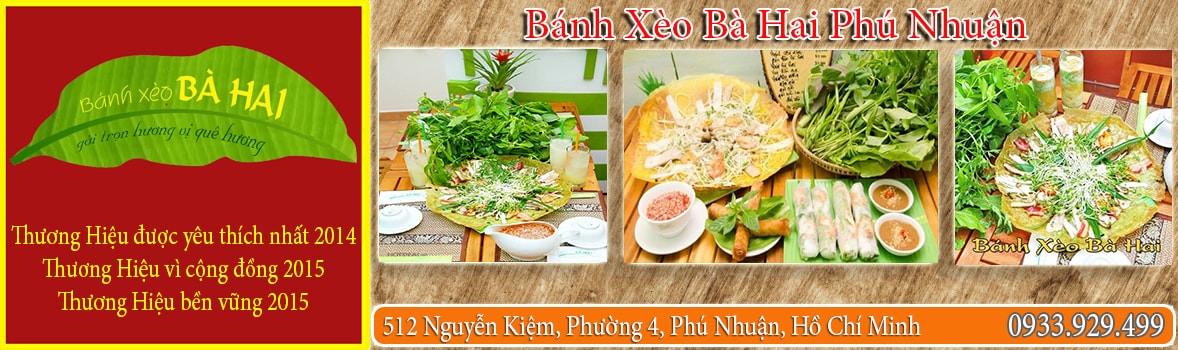 Bánh Xèo Bà Hai Phú Nhuận - Quán bánh xèo ăn ngon tại Quận Phú Nhuận - Quán bánh xèo nổi tiếng tại Phú Nhuận