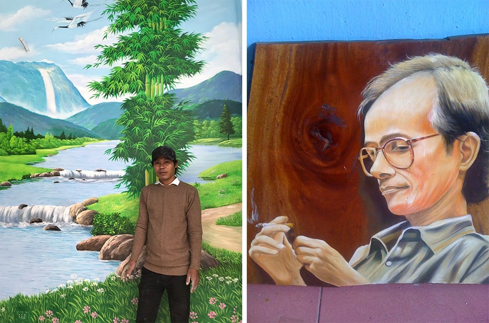 Bức chân dung nhạc sĩ Trịnh Công Sơn và tác giả