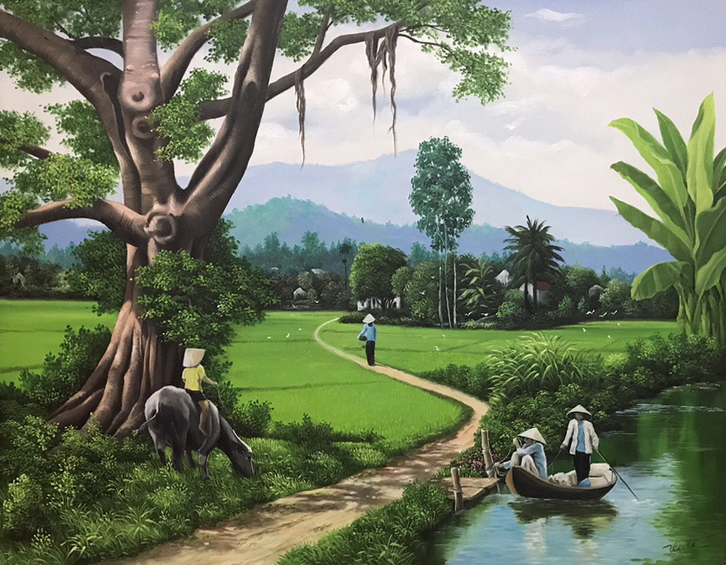 HÀ THUẦN VIỆT - cơ sở chuyên vẽ tranh phong cảnh Đà Nẵng