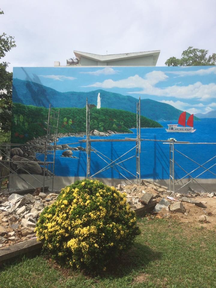 Tranh tường bán đảo sơn trà tại Đà nẵng