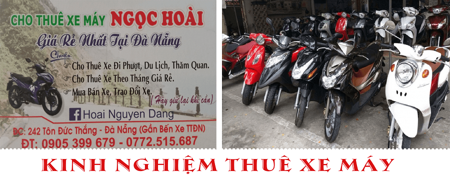 Tiệm Thuê xe máy giá rẻ ở Đà Nẵng