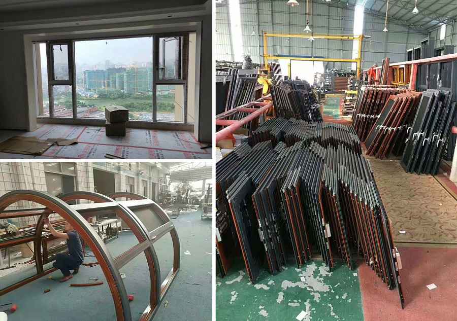 Cửa nhôm cao cấp đã lắp đặt tại các công trình