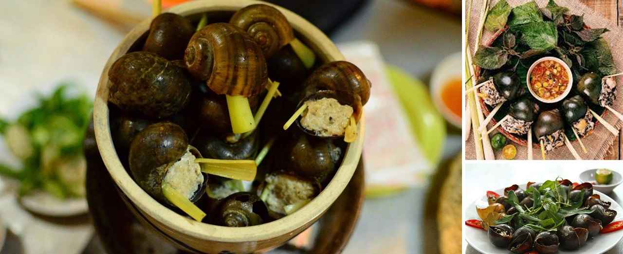 Quán ốc bươu nhồi thịt nổi tiếng Đà Nẵng