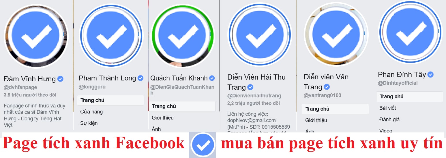 Mua bán page tích xanh – cho thuê page tích xanh uy tín hiệu quả – Mua fanpage tích xanh – Mua tích xanh cá nhân