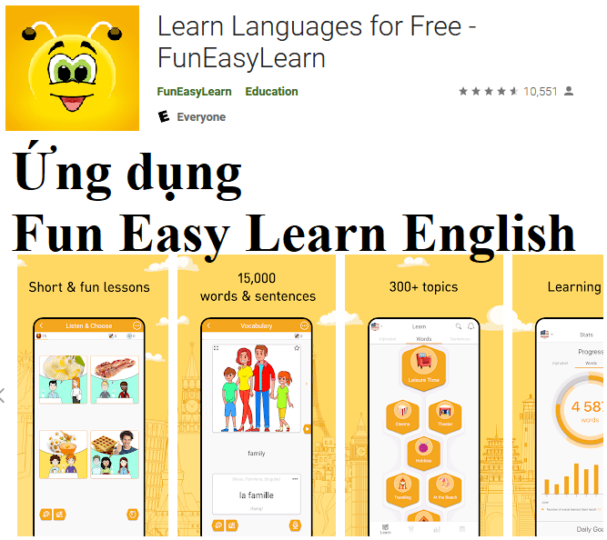 Ứng dụng Fun Easy Learn English