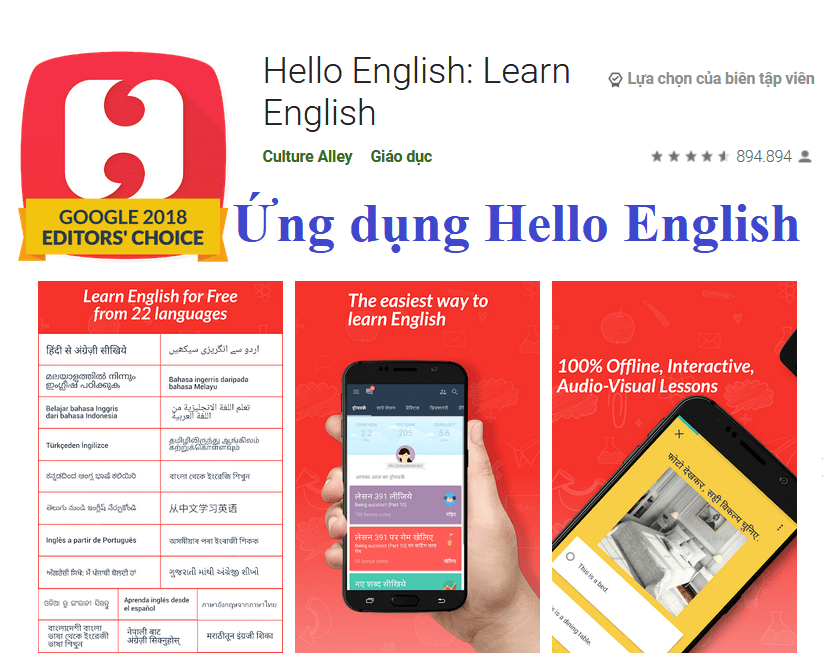 Ứng dụng Hello English