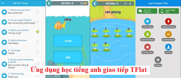 Ứng dụng học tiếng anh giao tiếp TFlat