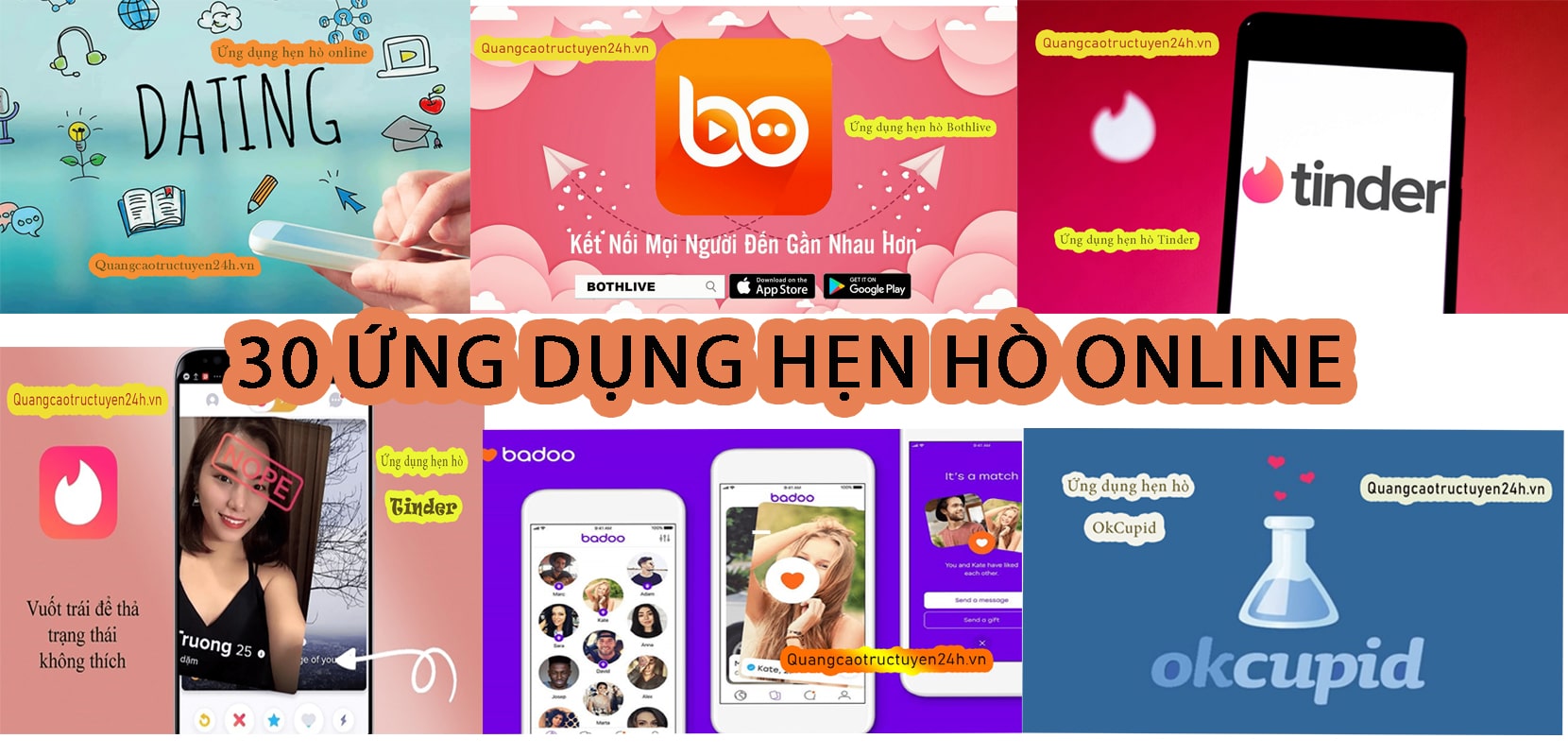30 Ứng Dụng Hẹn Hò Online - App Hẹn Hò Miễn Phí Phổ Biến Tại Việt Nam -