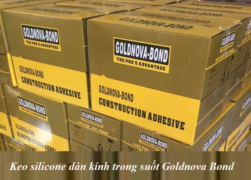 Keo silicone dán kính trong suốt Goldnova Bond