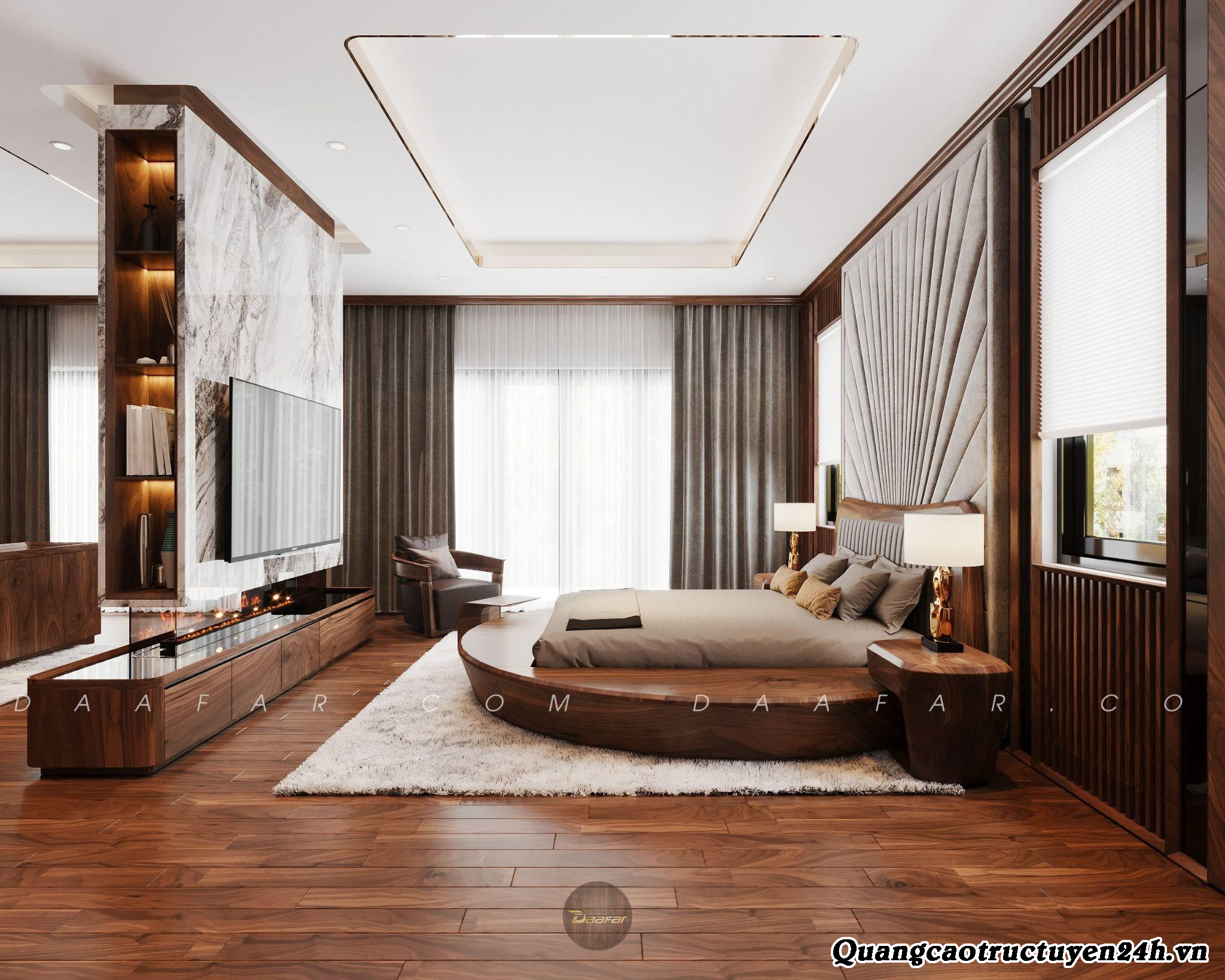 các thiết kế phòng ngủ của Daafar thiết kế thi công nội thất tại Đà Lạt
