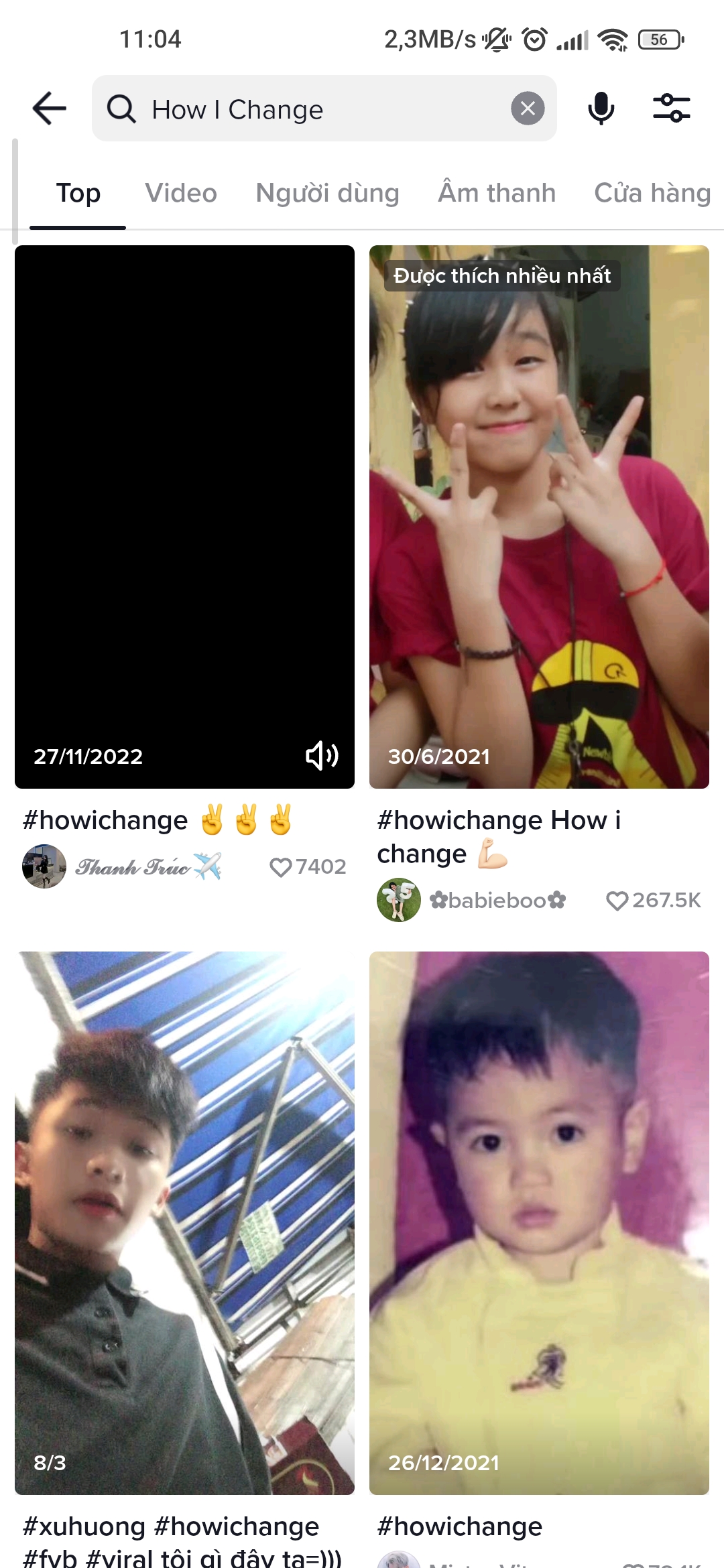 Cách làm video Tiktok từ bé đến lớn