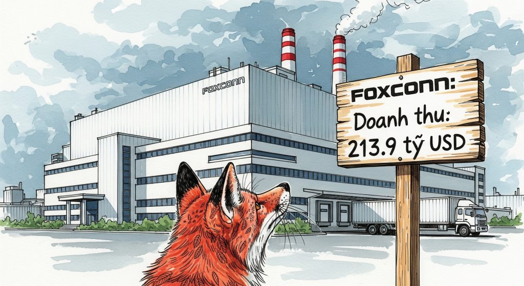 Foxconn: Doanh thu: 213.9 tỷ USD