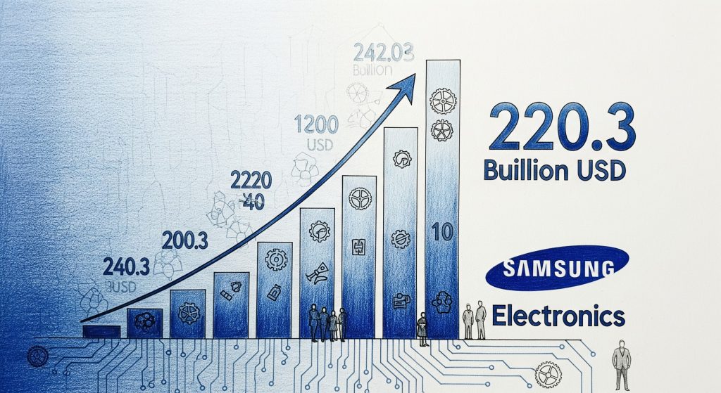 Samsung Electronics: Doanh thu: 220.3 tỷ USD