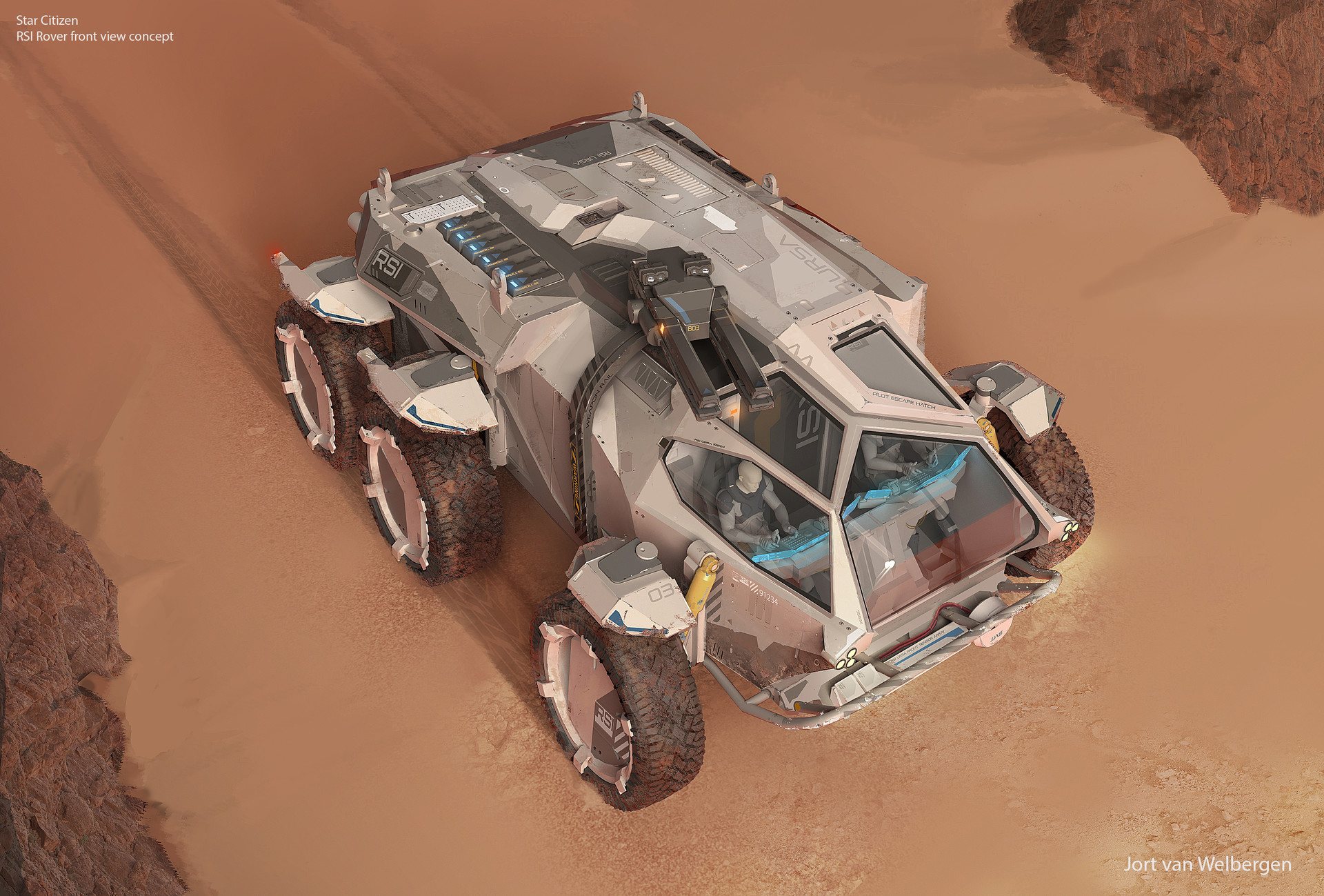 Mars rover concept by Jort van Welbergen | human Mars