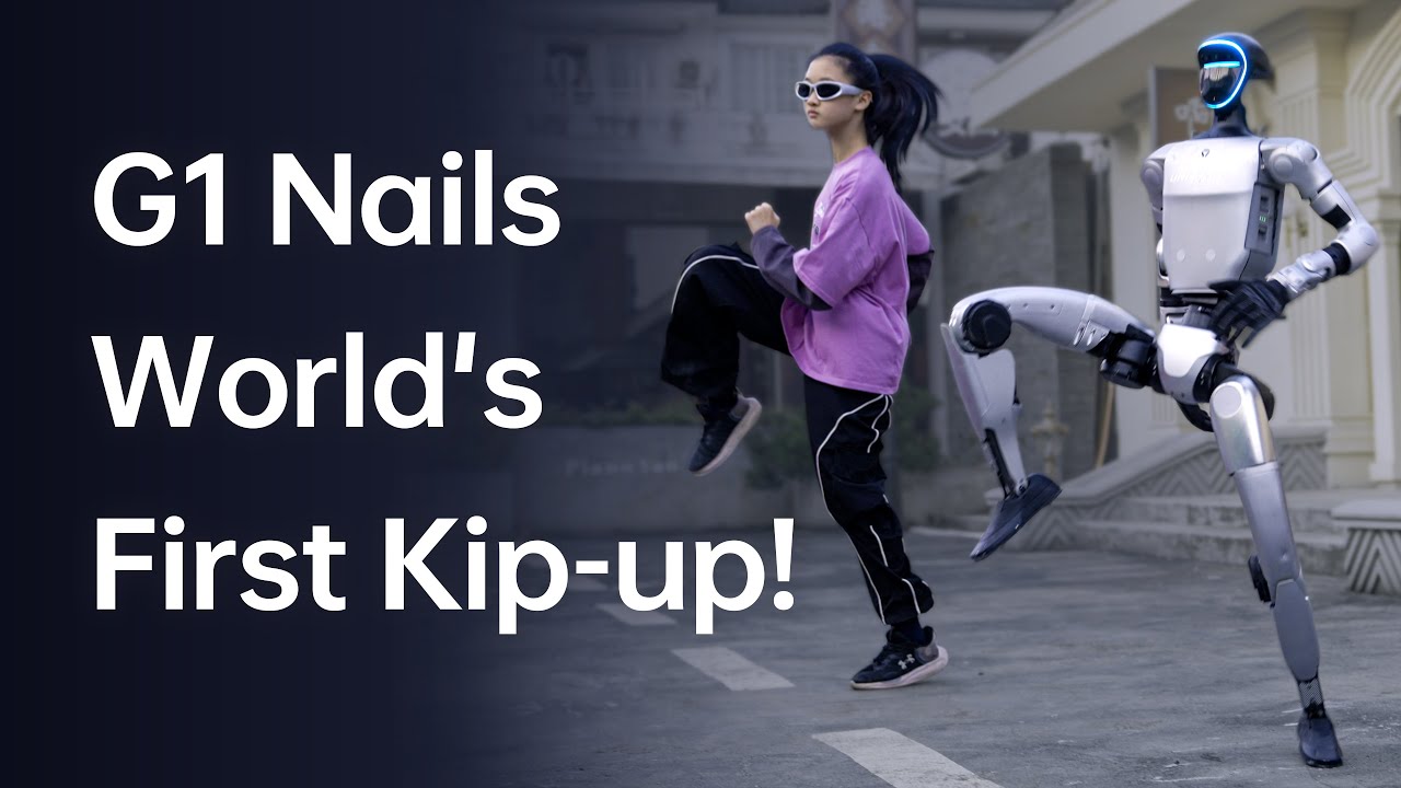 Movement creates intelligence - Unitree's G1 humanoid robot nails the  world's first kip-up!😘