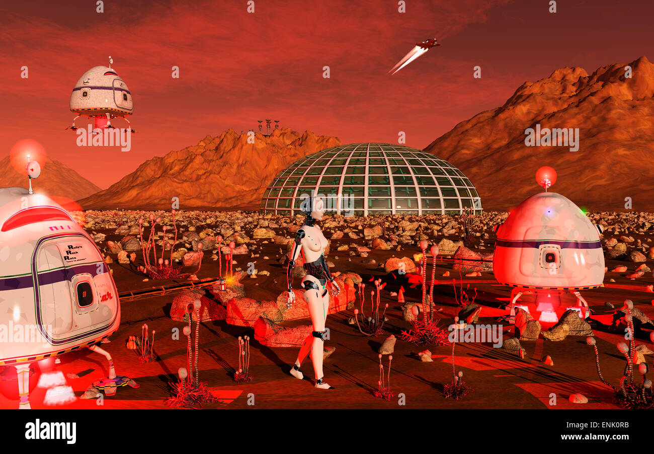 Space colony mars hi-res stock photography and images - Alamy