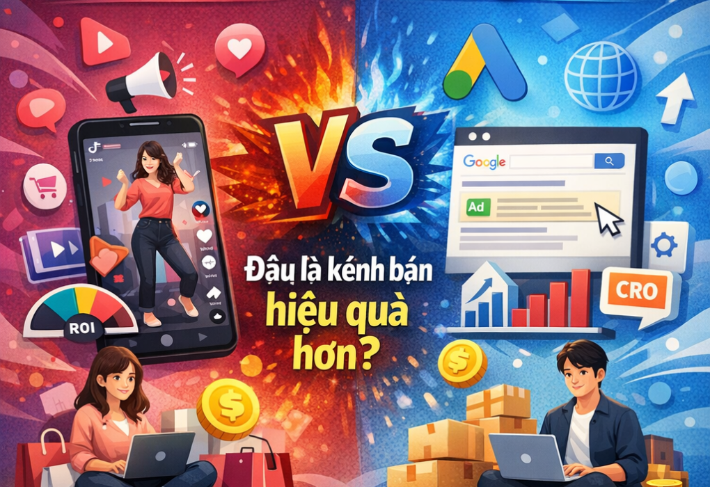 TikTok Ads vs Google Ads: đâu là kênh bán hàng hiệu quả hơn?