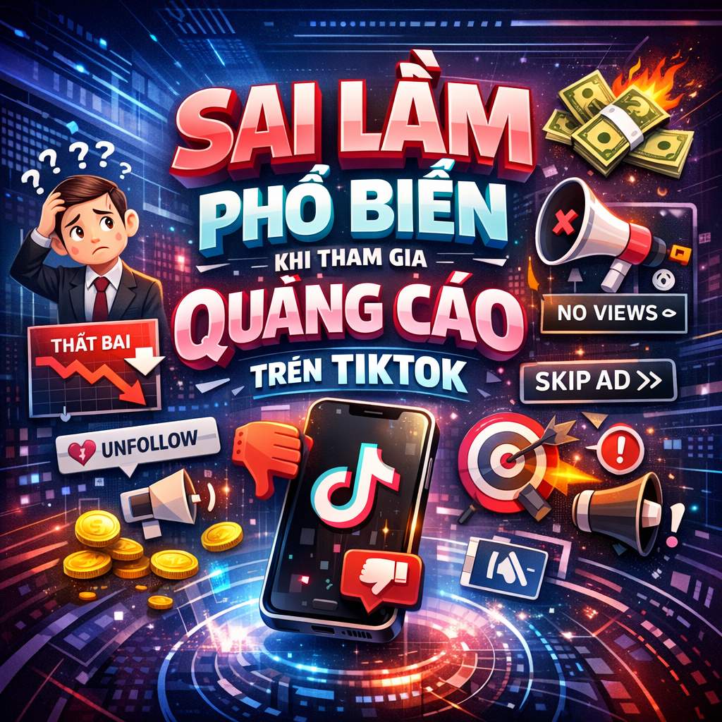 Sai Lầm Phổ Biến Khi Tham Gia Quảng Cáo Trên TikTok
