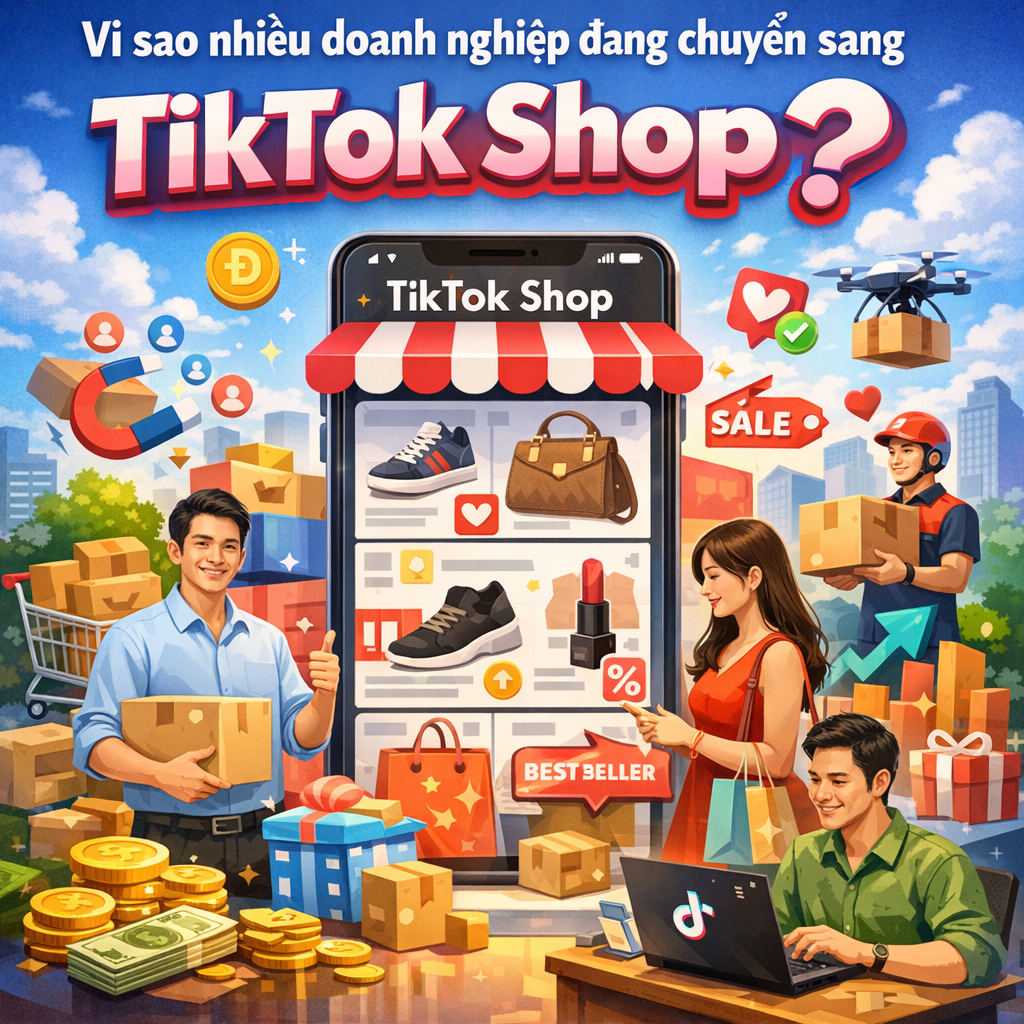 Vì sao nhiều doanh nghiệp đang chuyển sang TikTok Shop