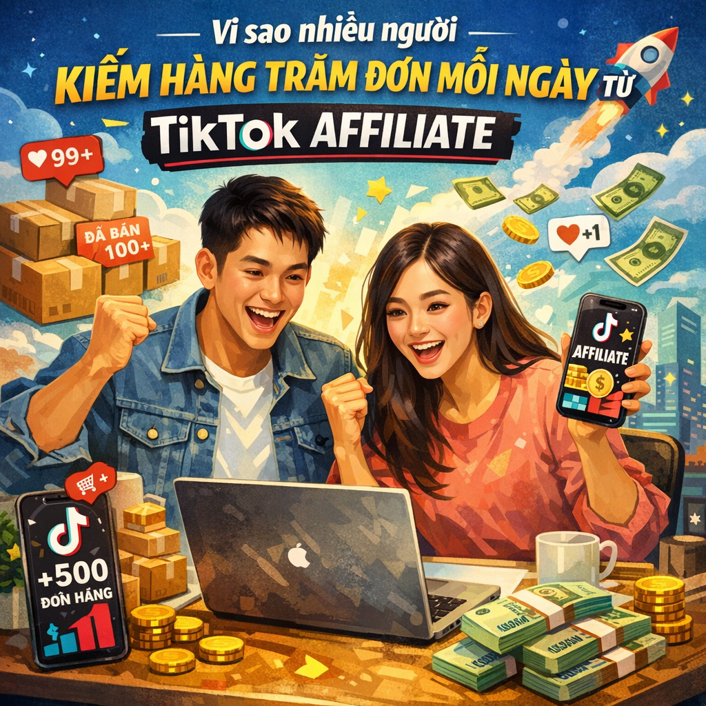 Vì sao nhiều người kiếm hàng trăm đơn mỗi ngày từ TikTok Affiliate